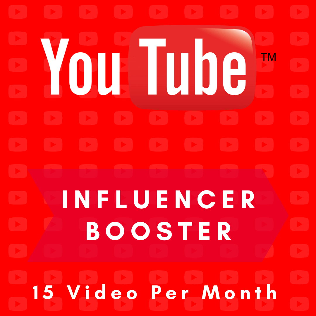 YouTube Influencer Booster | 15 videos per month - SOCIAL GROWTH ENGINE