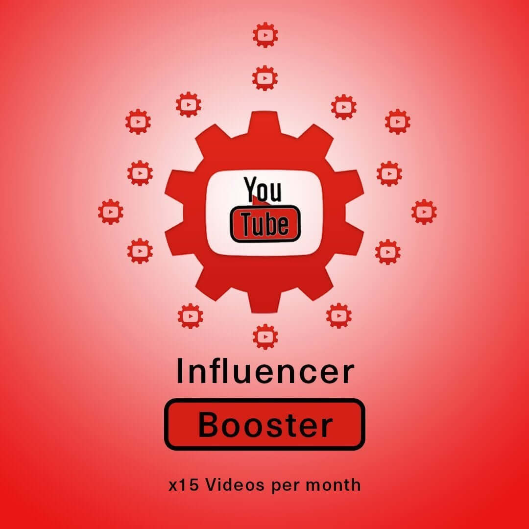 YouTube Influencer Booster | 15 videos per month - SOCIAL GROWTH ENGINE